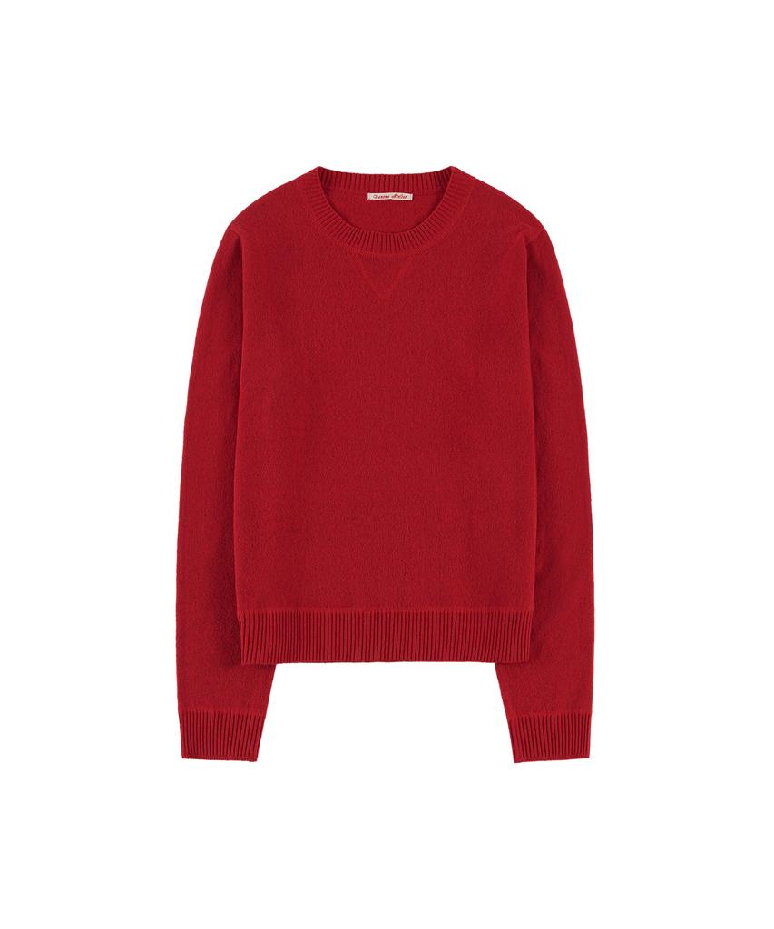 Banwonateullie Kn4288 Essential Round Knit_Red