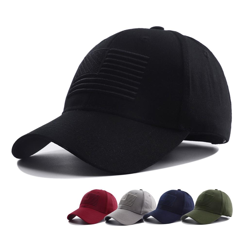 Fashion American Usa Flag Embroidery Baseball Cap Bone Spring And Summer Outdoor Adjustable Casual Snapback Hats Sunscreen Hat