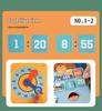 Kids' Early Learning Sticker Book: Number Recognition & Clock Toy
