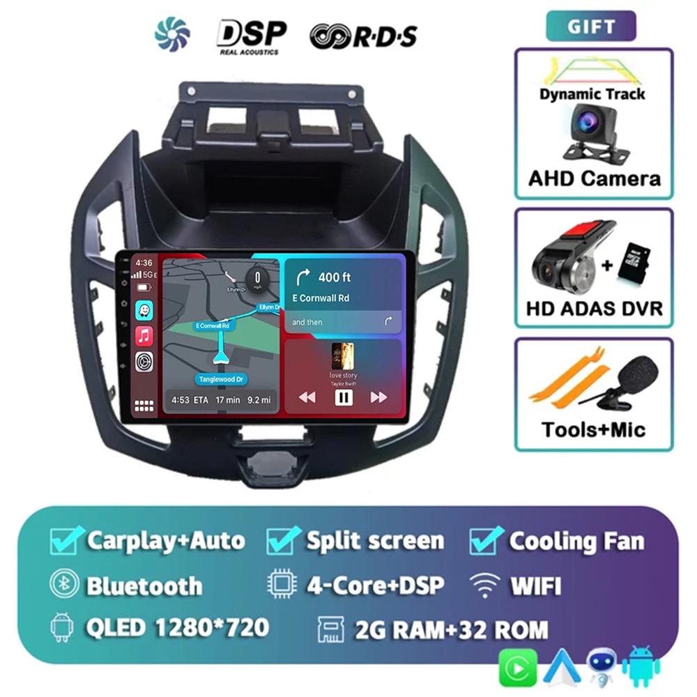 9" Radio Android 14 Audio For FORD TRANSIT Connect 2014 2015 CarPlay WITSON Multimídia Automotivo GPS WIFI DSP Car Stereo 2Din