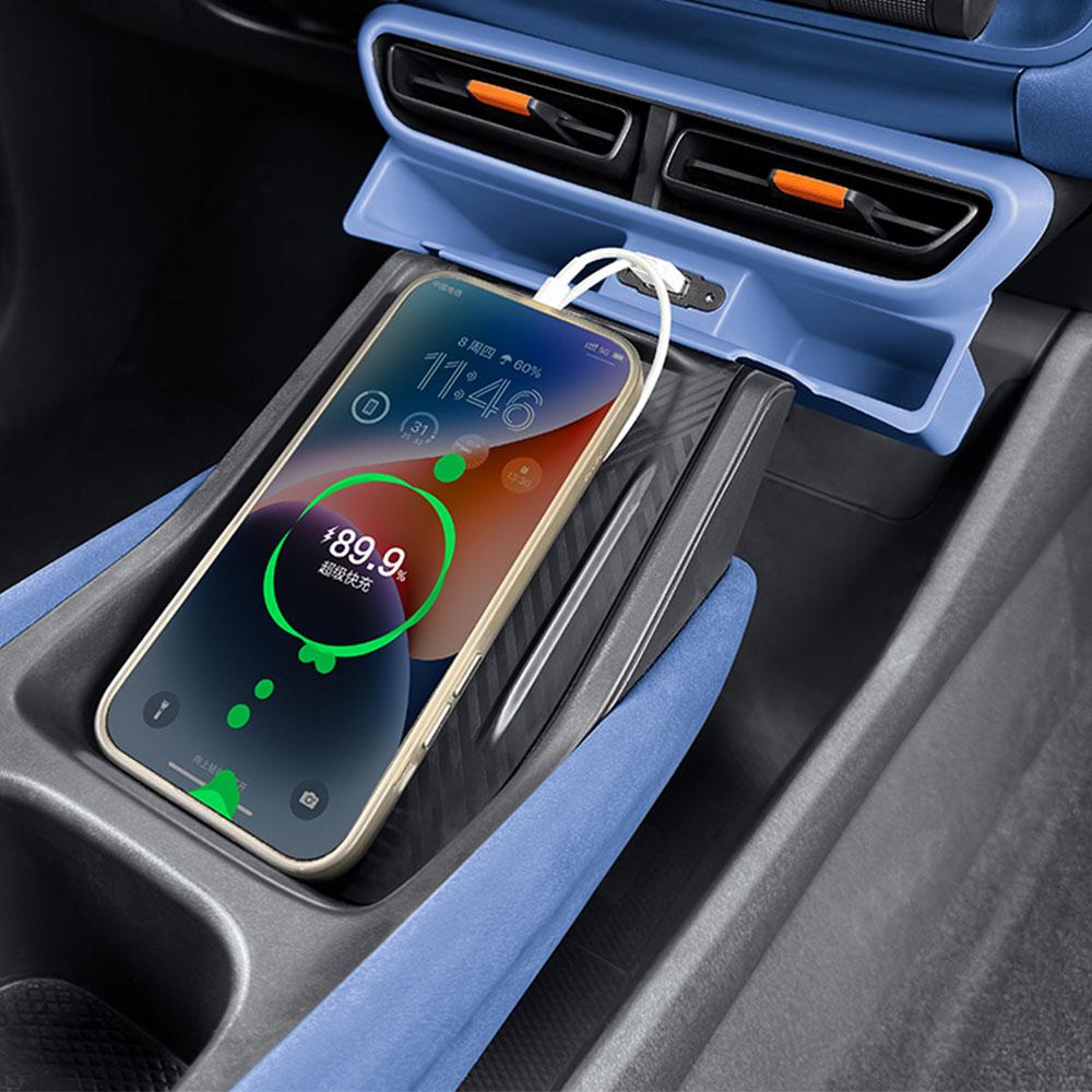 For BYD Seagull Dolphin Mini Surf Original Car Color Center Console Air Outlet Storage Box With USB Interface Interior Supplies