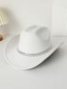 Western Europe and America cowboy top hat men's and women's casual cowboy hat small top hat fashion felt hat