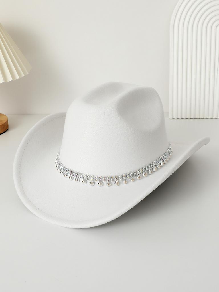 Western Europe and America cowboy top hat men's and women's casual cowboy hat small top hat fashion felt hat