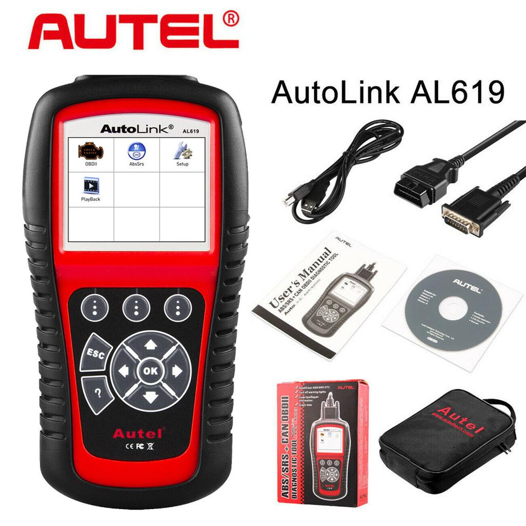 Autel AL619 AL519 Scanner OBD2 Ferramenta de Diagnóstico de Carro Leitor de Código Automotriz ABS,SRS Scanner de Diagnóstico EOBD Automotivo Ferramenta de Varredura