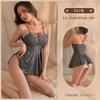 Women's Lingerie Pure Lust Sexy Suspender Nightdress Pajamas Silky Skirt Hot Ice Silk Seduction Uniform