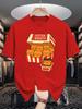 Mens Crew Neck T Shirt Cute Kitten Nuggets Cartoon Graphic Print Casual Summer Short Sleeve Streetwear Loose Fit Tops