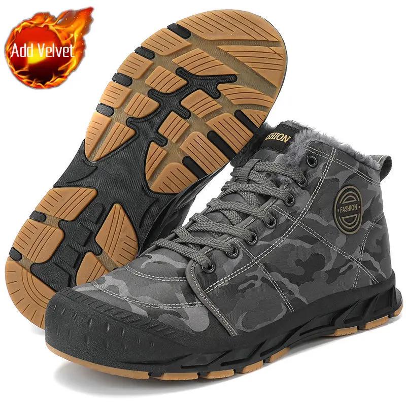 Platform High Top Male Winter Shoes Casual Luxury Original Deals Comfortable Outdoor Hiking Work Offer Footwear Men's Snow Boots