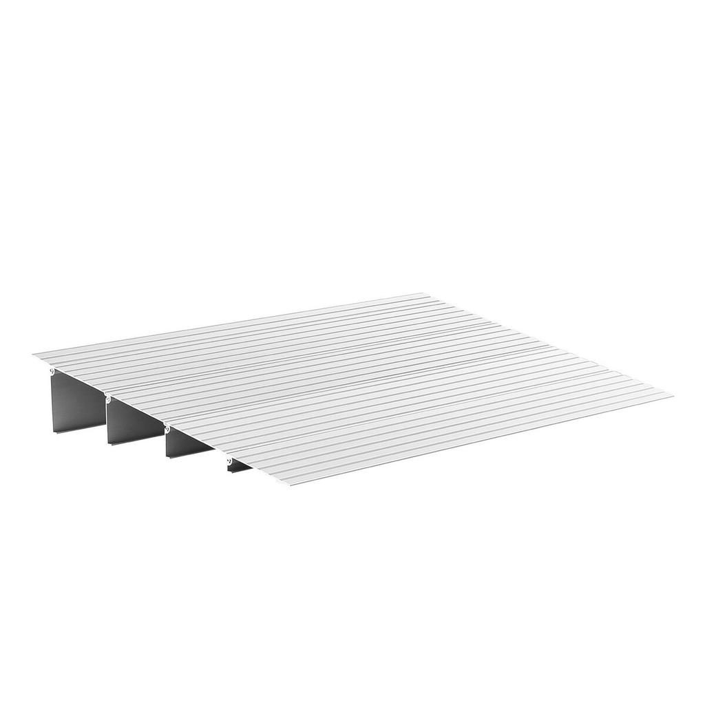 Türschwellenrampe, 115 mm Höhe, Schwellenrampe aus Aluminiumlegierung, Belastbarkeit 363 kg, Rampen für Hausstufen für Rollstuhl, Roller,