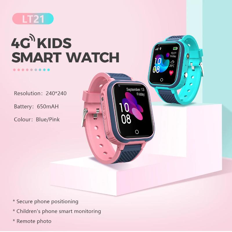 2025 New 4G Smart Watch Kids GPS WIFI Video Call SOS IP67 Waterproof Child Smartwatch Camera Monitor Tracker Location Phone Watch
