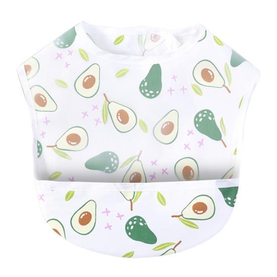 Baby-Schürze mit verstellbarem Ausschnitt, wasserdicht, weich, Lätzchen, Futterfänger, Essschürze