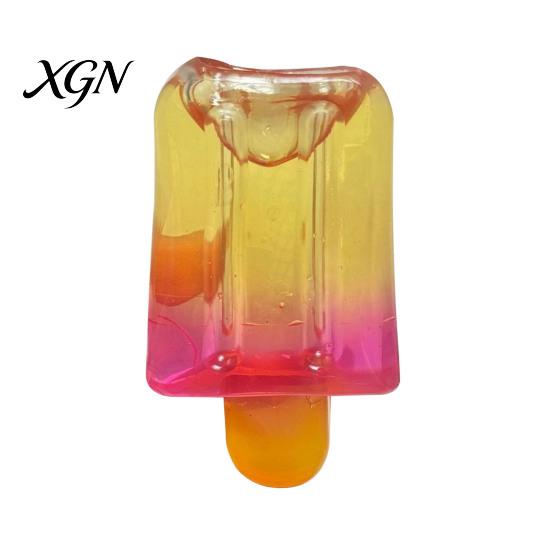Gradient Color Ice Stick Toy Squeeze Stress Relief Simulation Cream Anxiety Lolly Sensory Hand Exercise Relaxation Tool Summer Party Gift Ball