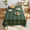 Small Fresh Waterproof Mat Dining Table Cloth Plant Flower Retro High-End Fabric Dining Table Coffee Table Tablecloth