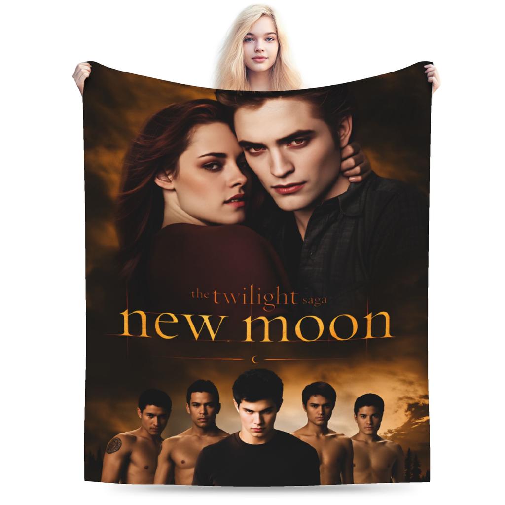Decor Edward Plush Blanket Boy Girl The Twilight Saga Flannel Throw Blanket For Couch Bed Warm Design Quality Bedspread Gift