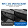 For Dacia Duster 2024-2027 LHD Carbon Fiber Texture Glove Box Anti‑Kick Pad Sticker Co‑Pilot Storage Box Interior Decor Trim