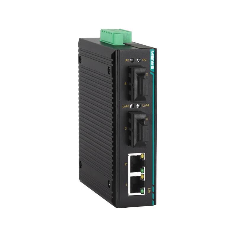 Maiwei 4-Port 100M Industrial Fiber Optic Ethernet Switch