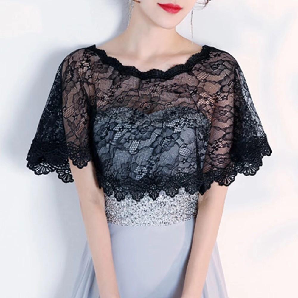 Retro Lace Cover Up Tops Elegant Lace Neckline Shirt Cover Fake Collar  Evening Party Costume