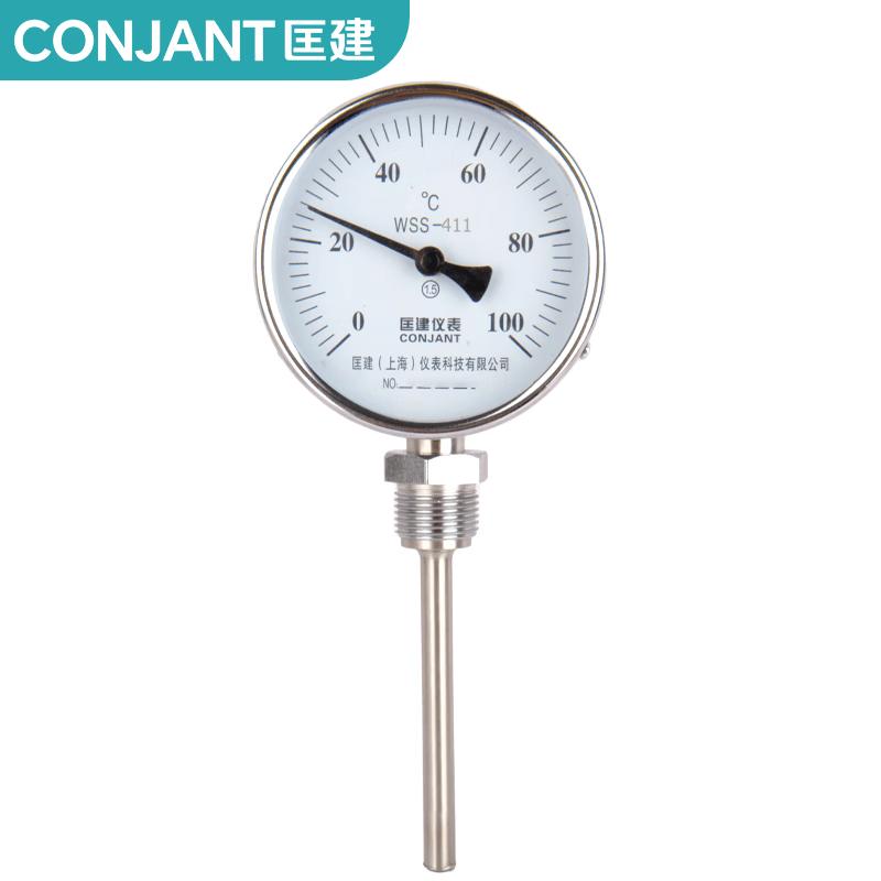CONJANT WSS-411 Bimetallic Boiler Thermometer (0-100℃) (CN version) 3/4 Fixed Thread