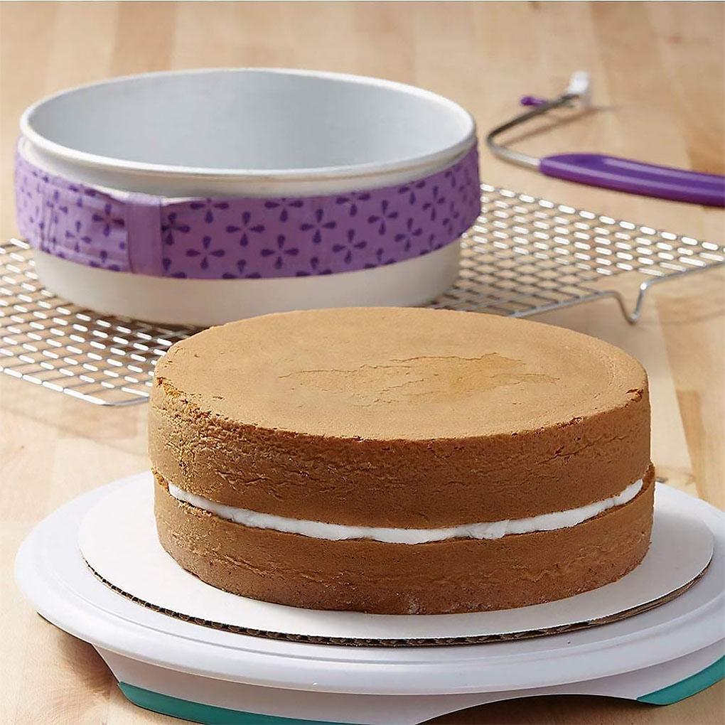 2 Pieces Cake Baking Belt Protect Banding Kitchen Ovenware Uniform Protection Strips for Shop Restaurant Supplies