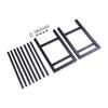 Suporte de Peso de 2 Níveis Pesado Capacidade de 300 Lbs Barra Horizontal Ajustável Suporte para Halteres para Academia em Casa