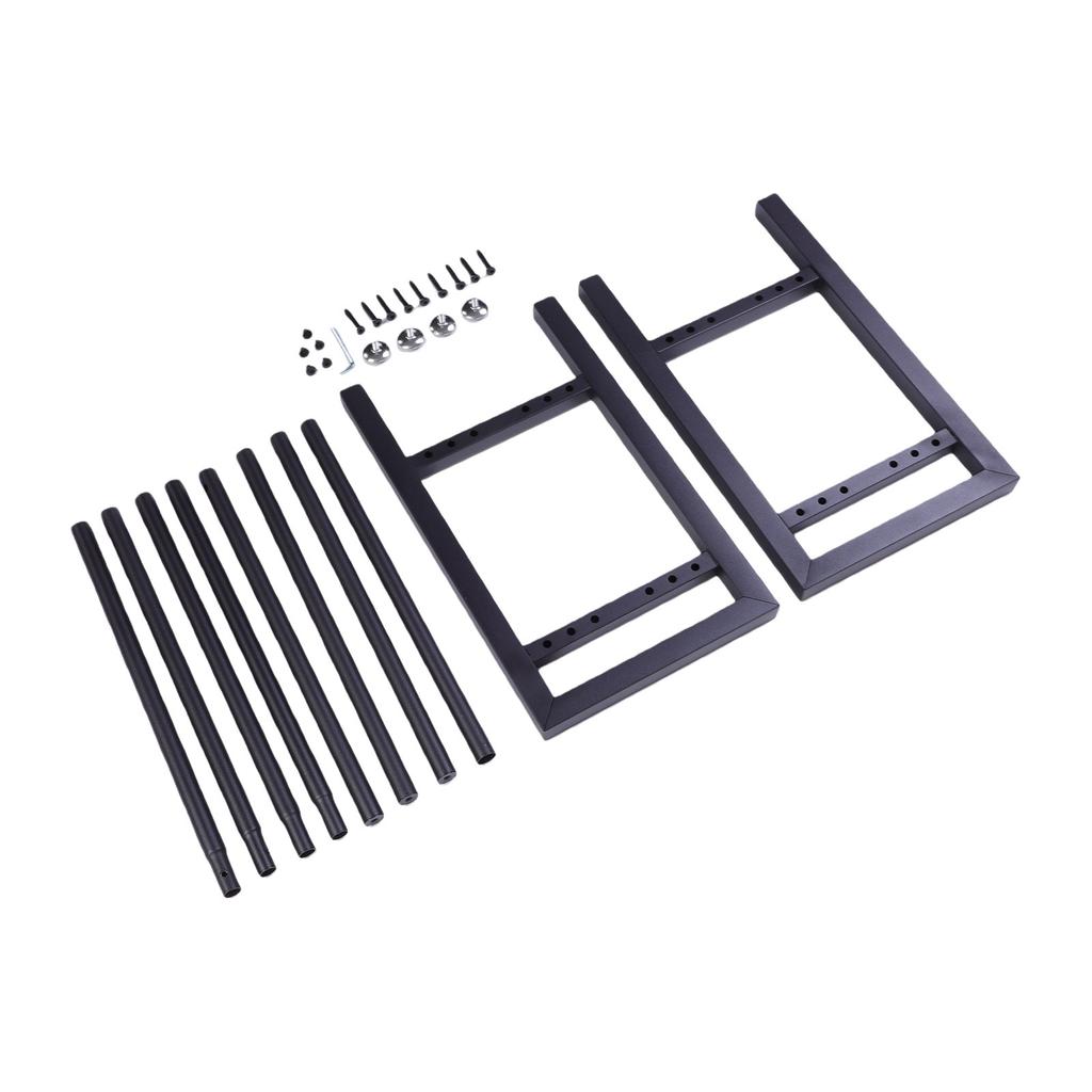 Suporte de Peso de 2 Níveis Pesado Capacidade de 300 Lbs Barra Horizontal Ajustável Suporte para Halteres para Academia em Casa