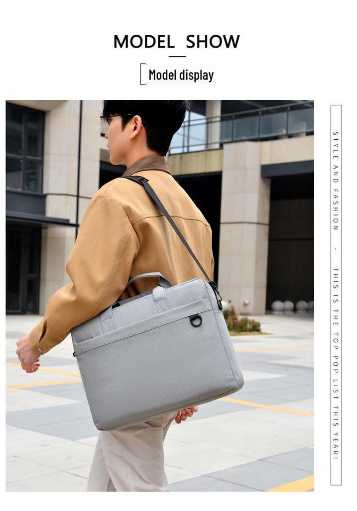 Large Capacity Fashionable Business Laptop and Document Shoulder Bag