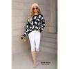 Women Pullover Halloween Sweaters Ghost Print Jumpers Long Sleeves O Neck Loose Slight Strech Casual Office Lady 2025 Autumn