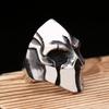Vintage High Polished Spartan Helmet Rings For Men Women Punk Unique 316L Stainless Steel Nordic Viking Jewelry Gifts