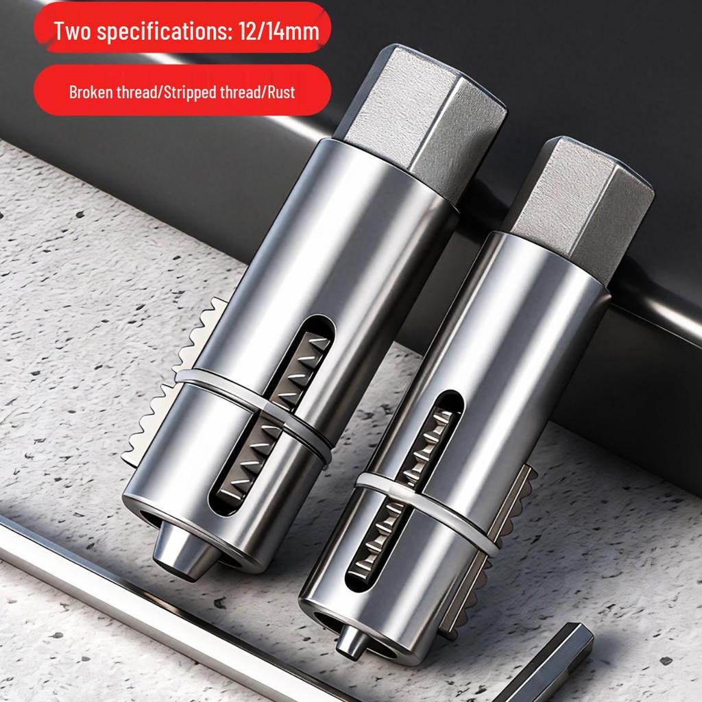 Universal High-Hardness Thread Extractor: Multifunctional Tool for Broken Water Pipe Angle Valves
