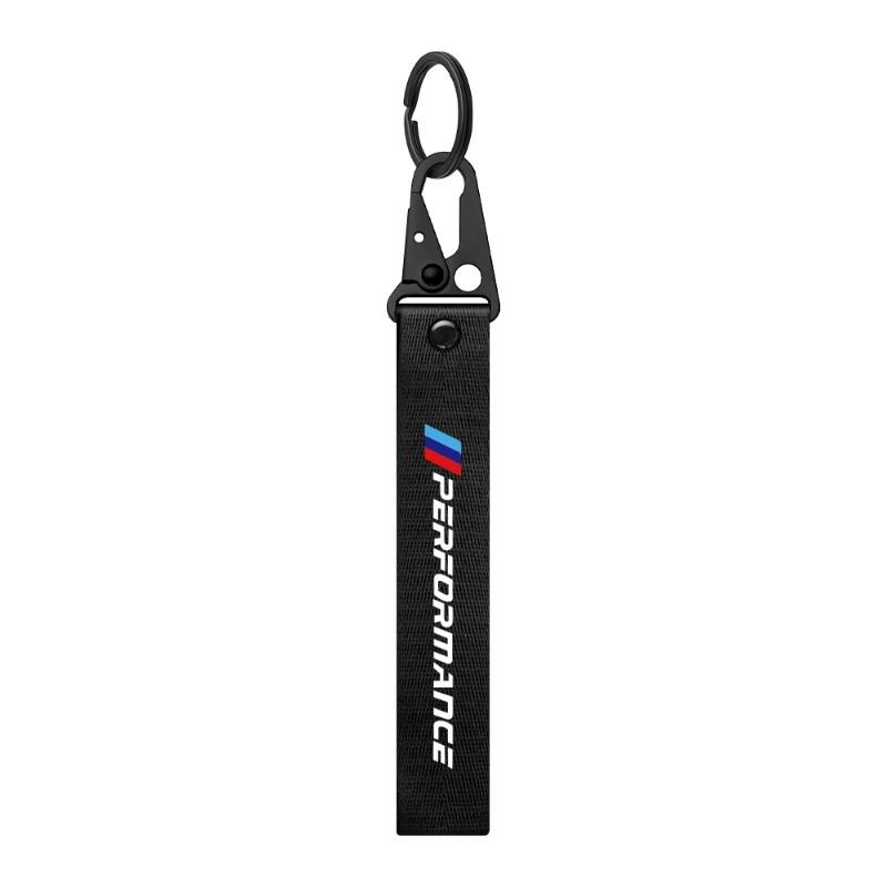 1pc Fashion Creative Metal Ribbon Car Keychain Key Ring Key Chain For BMW E46 E90 E60 F30 E39 F10 E87 E36 F20 E92 Car Styling