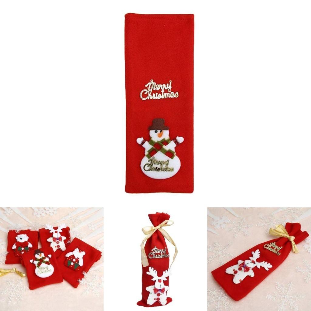 Vibrant Christmas Santa Wine Bottle Bag Cover For A Joyful Holiday Celebration