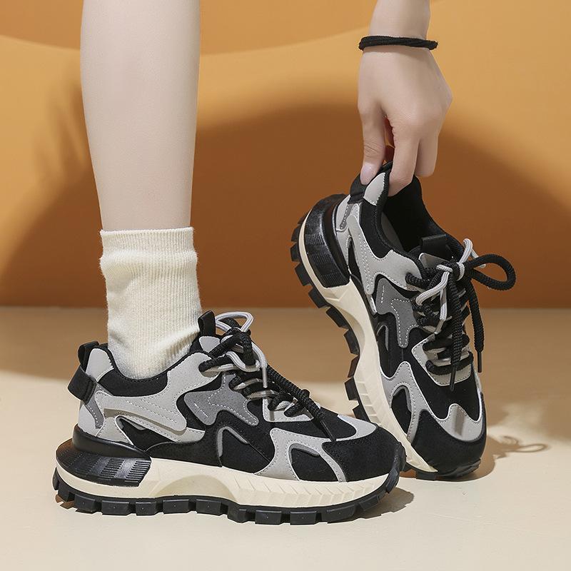 Толстоподошвенные утолщенные осенние новые легкие повседневные кроссовки в стиле Форреста Гампа 22 Hongjie 35