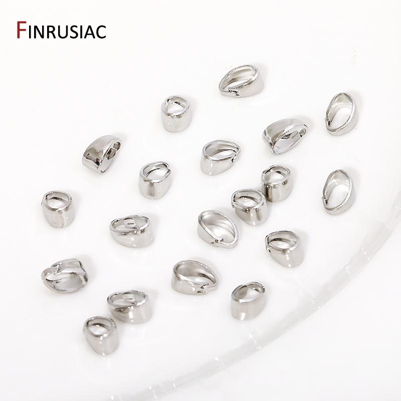 18K Gold Plated Brass Pendants Pinch Bail Clasps,Snap Bail Hook Melon Seeds Clasps Connector For DIY Necklace Making Accessories