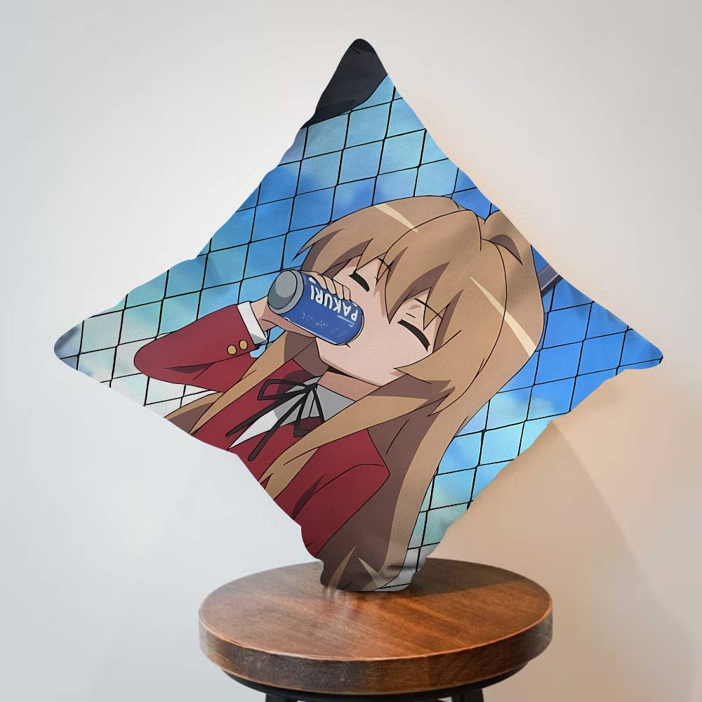 TIGER X DRAGON Toradora Aisaka Taiga cm Cushion Cover Pillow Cover Decor Pillowcase Home Pillowcase for Couch Pillow