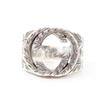 Great Ring Interlocking G Arabesque Silver AG925 Women 9 455302 Used