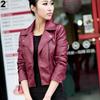 Fashion Women Lady Slim Faux Leather Short Punk Jacket Coat Motocykl znosić
