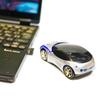 Wireless USB for Sports Set Car-shaped Mouse, Silver, Cars, Silent, Optical, 2-Piece