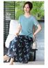 Mom's 2025 Stylish Summer Short-Sleeve T-shirt & Skirt Set for Middle-Aged Women