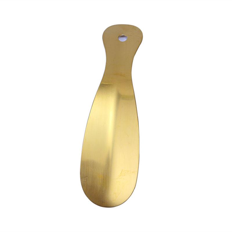 Titanium Gold Shoehorn for Easy Shoe and Sock Removal - Ideal for Elderly and Pregnant Women at Home or On-the-Go.