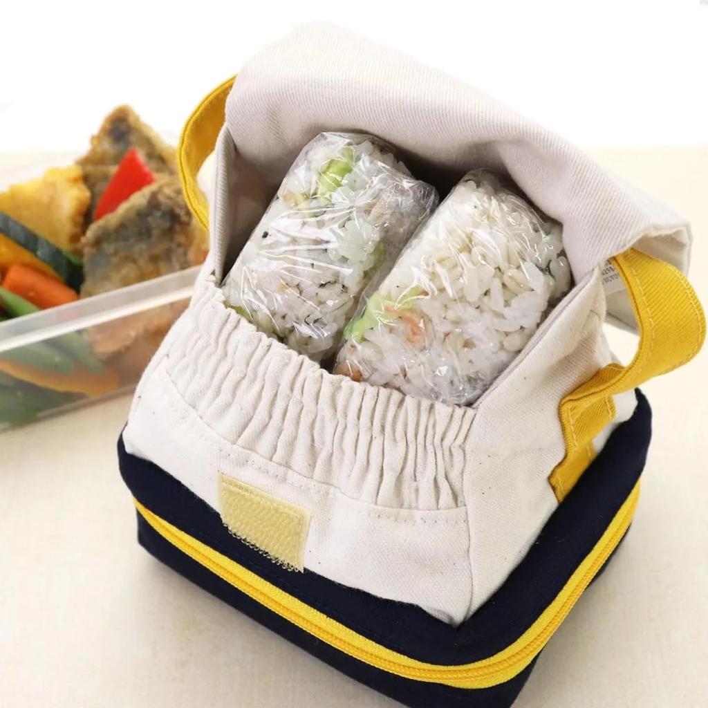 Onigiri Pouch (with side dish case) / Lunch Box Lunch Bag Shigeru Mizuki (GeGeGe no Kitaro/chan-chan-ko color)