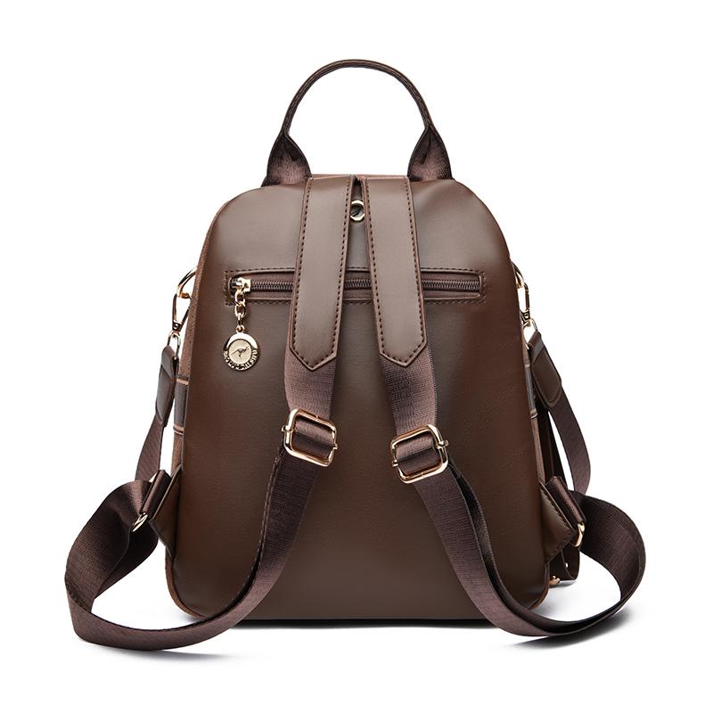 Vintage Brown Suede Backpack with Deer Embossed Design - Convertible Shoulder Bag for Women, Fashion Travel & Daily Use