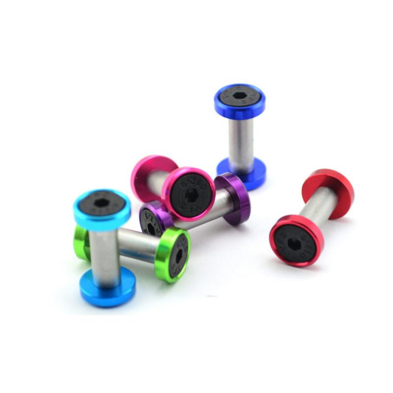 

2 комплекта разноцветных шестигранных винтов для крепления рукоятки ножа, винты для заклепок в стиле сливы, винты для обработки мебели 6MM, size 6