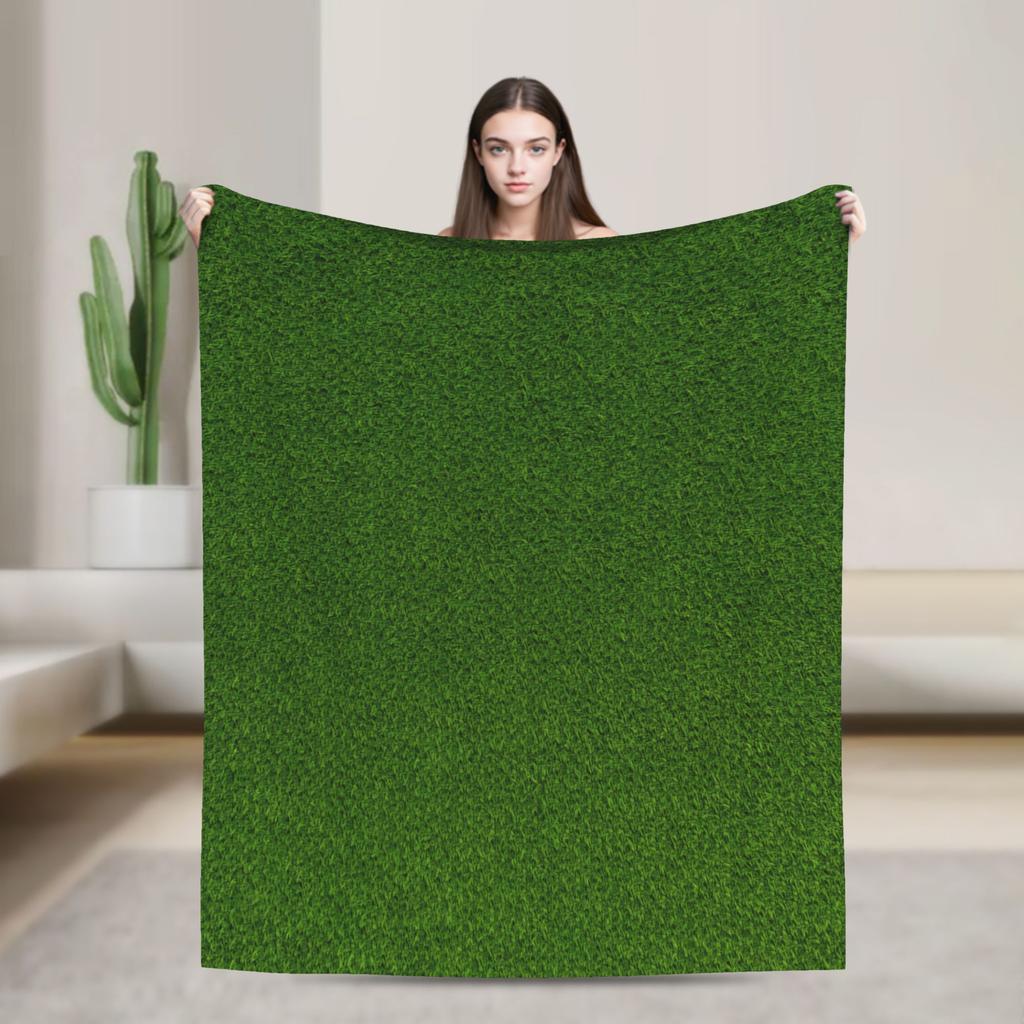Gras Kampfmatte Wiesenland Grünfläche Decke Warm Weich Neuheit Plüsch Überwurfdecke für Sofa Flanell Tagesdecke Bettbezug