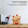 5.5in Electric Waving Arm Fortune Cat Decorative Cute Plastic Cat Ornaments for Cashier Desk Fortune Cat Decoration Fortune Cat