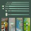 6 Pcs Watercolor Paint Brushes Set Nylon Hair Painting Brush Art Tool Drawing and Art Supplies For Creative Projects