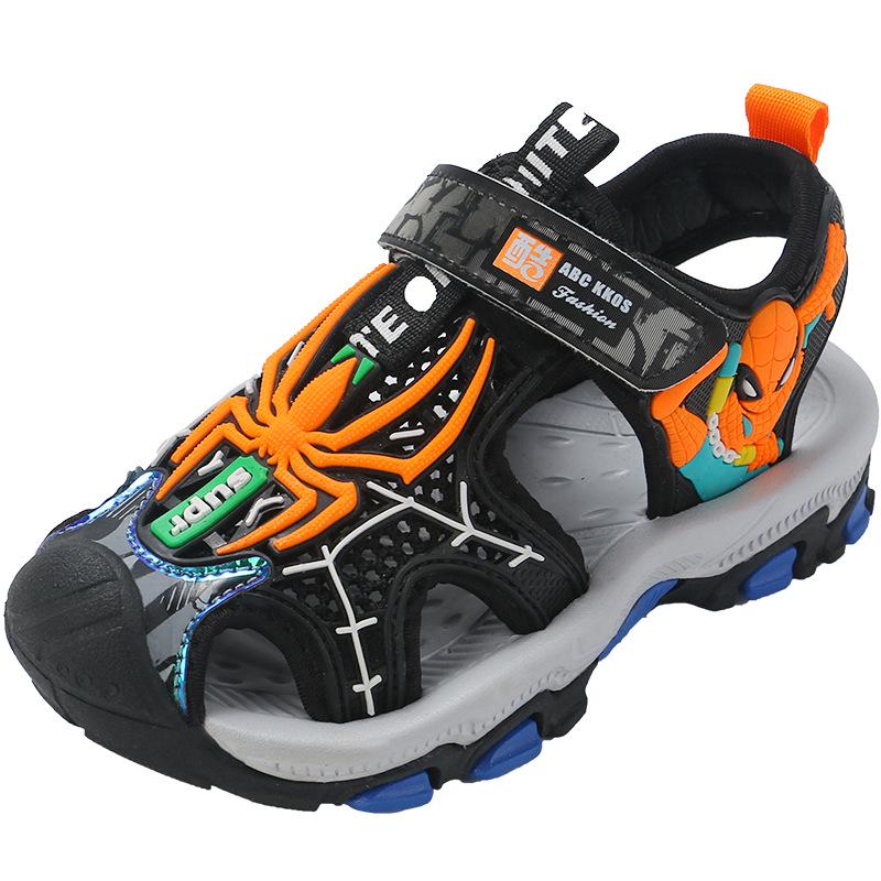 

Летние пляжные сандалии для мальчиков Spider-Man 2024 года – мягкие, нескользящие, дизайн Baotou для детей 29 оранжевый