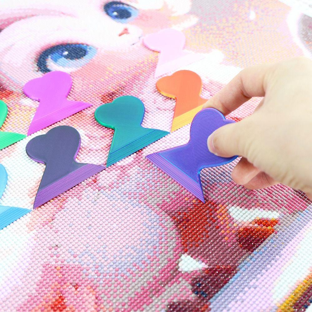 1/4Pcs Plastic Diamond Painting Corrector Cross Stitch Multifunction Sticker Scraper Tool Full-Diamond Embroidery DIY Art