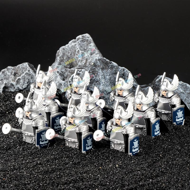 Movie Series Orc Uruk-hai Army Action Figures Mini Bricks Doll Assemble Building Blocks MOC DIY Toys for kid gift