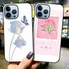 Flowers And Plants Case For Iphone 11 14 13 12 Pro Max Mini Xs Xr X 7 8 6s Plus Se 2022 Tempered Glass Protection Cover Fundas