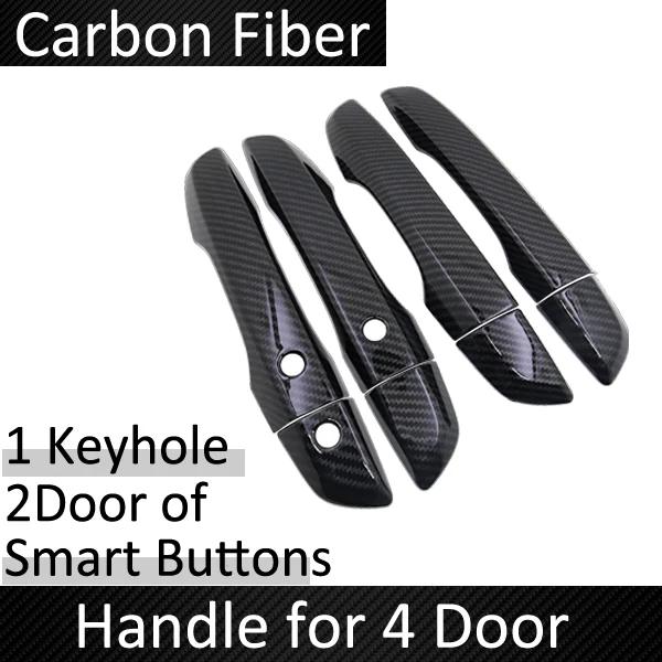 Car exterior accessoires stickers Carbon Door handle cover for Honda Civic 10 FC FK FC1 FC2 FC5 FK4 FK7 2016 2017 2018 ~