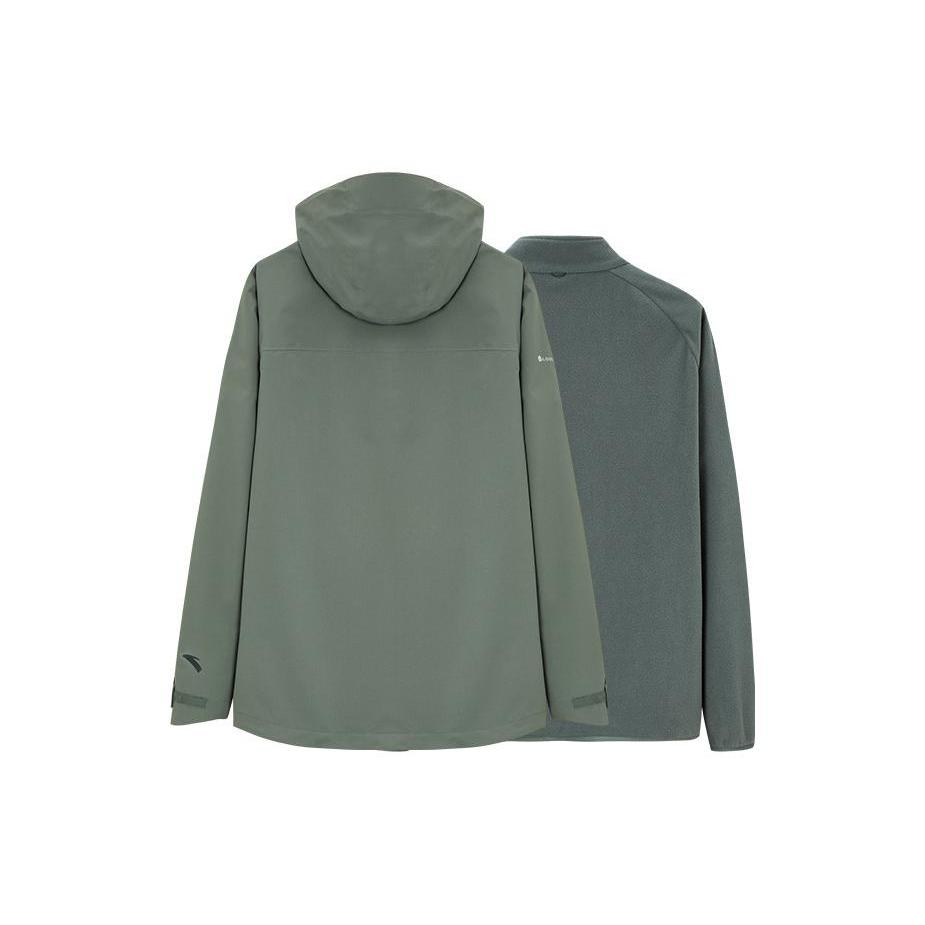 Anta Earthy Shell 2.0 Ice Climbing And Rock Climbing Waterproof And Windproof Windbreaker Jacket Men's Green 952347607-6
